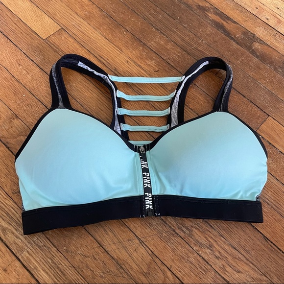 Victoria’s Secret PINK ultimate push-up zip sports bra - Picture 1 of 7